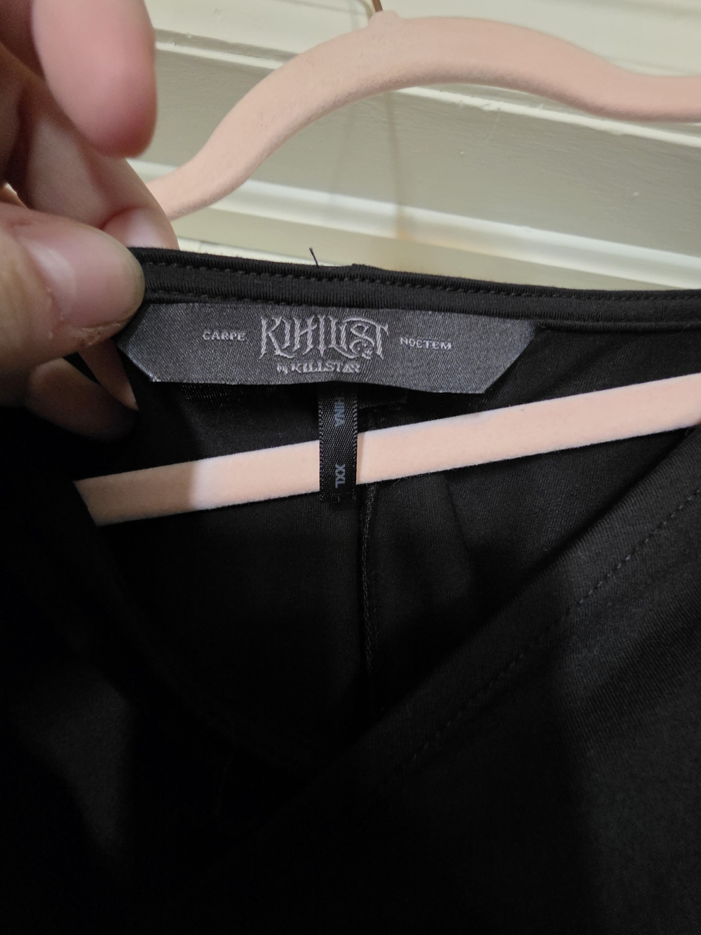 Killstar Black Long Sleeve Draped Maxi Dress - Picture 3 of 4